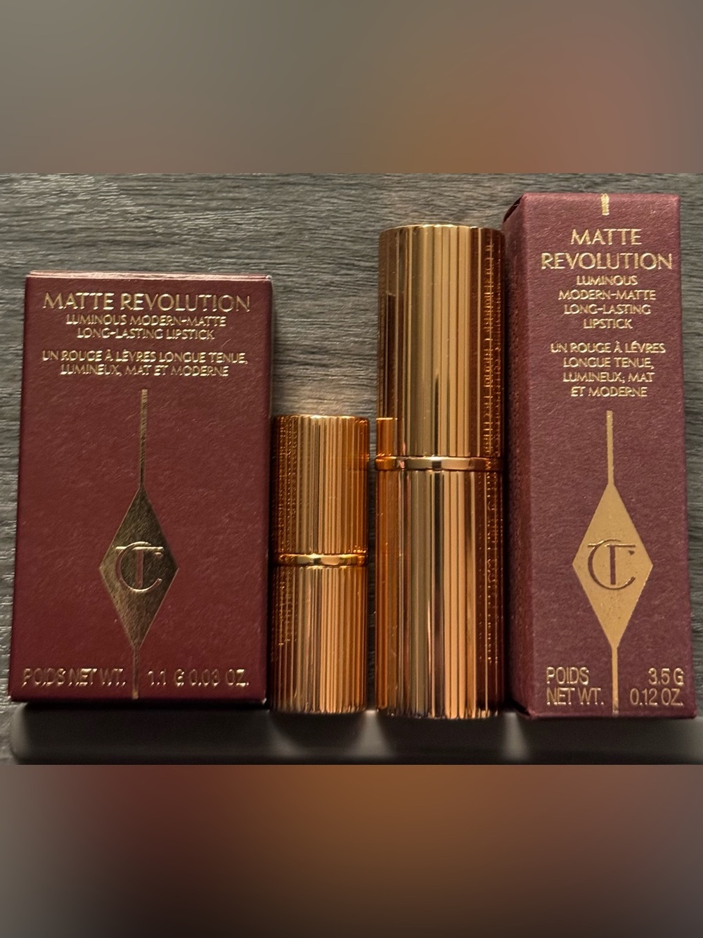 Charlotte Tilbury Matte Revolution Lipstick Duo ~ Pillow Talk & Very Victoria